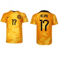 Niederlande Daley Blind #17 Fußballbekleidung Heimtrikot WM 2022 Kurzarm
